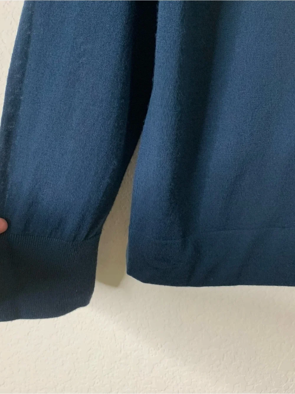 Paul Smith Mens blue 100% merino wool button front cardigan L